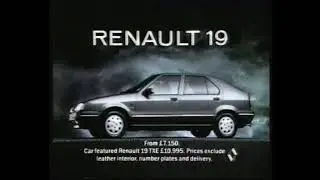 Reanult 19 - Think About it (Channel 4 UK, 1991)