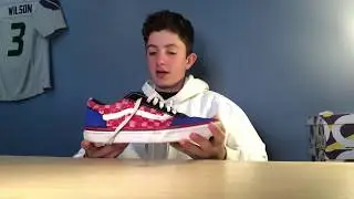 Custom 4th of July Checkerboard Vans
