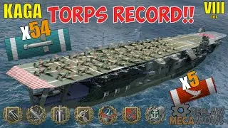 Aircraft Carrier Kaga 5 Kills & 294k Damage | World of Warships Gameplay