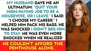 Husband Gave Me An Ultimatum： ＂Quit Your High-Paying Job To Be A Housewife, Or I Leave.＂