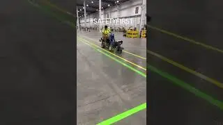 Floor marking = SAFETY! 🦺 #WarehouseStriping #SafetyFirst #WarehouseConstruction