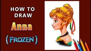 How To Draw Anna From Frozen/Anna Drawing/Color Pencil Shading/Disney Drawing/Easy Way to Draw Anna