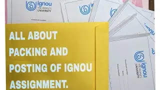 IGNOU ASSIGNMENT KAISE KARE POST/ PACK KAISE KARE/ How to send and pack IGNOU ASSIGNMENTS/ LATEST