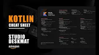 Kotlin Developer Keyboard Reference Desk Mat 🖥️ Must-Have for Android Developers & Programmers!