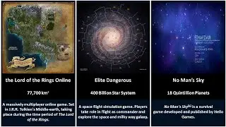 Video Game Maps Size Comparison | 2021
