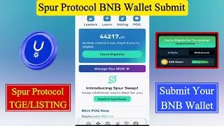Spur Protocol Wallet Connect | Spur Protocol New Update | Spur Protocol EVM Address | Spur Protocol