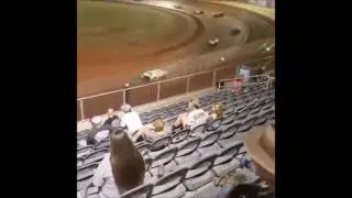 13 year old Jordan Fowler Golden isles speedway feature race 8-27-16