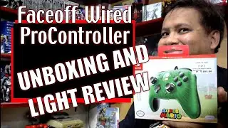 NINTENDO PDP FACEOFF WIRED PRO CONTROLLER - UNBOXING AND LIGHT REVIEW