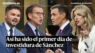 RESUMEN del DÍA 1 de investidura: Sánchez defiende la amnistía y Feijóo acusa 