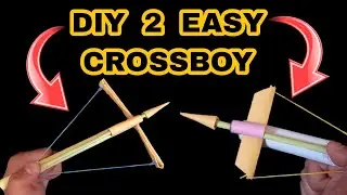 How To Make 2 Mini Paper Crossbow Gun That Shoot Arrow / तीर चलाने वाली गन कैसे बनाएं /