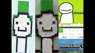 I Created Dreams Minecraft Skin In Real Life(using a 3d printer)
