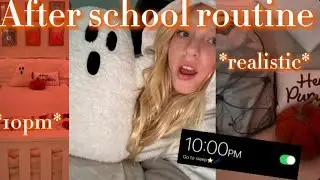 Realistic fall after school routine!🎃🍁#trending#fyp#vlog#school