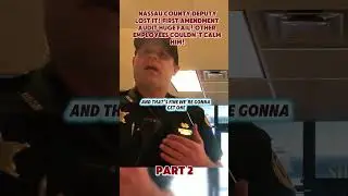 NASSAU COUNTY DEPUTY LOST IT! FIRST AMENDMENT AUDIT HUGE FAIL! OTHER EMPLOYEES COULDN&rsquo;T CALM HIM!
