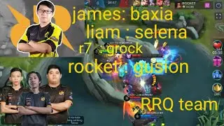 RRQ BERGABUNG BANTAI ABIIIISS ||| ROCKET GUSION LIAM SELENA R7 GROCK JAMES BAXIA