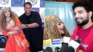 Ganesh Achariya & Samay Raina With Rakhi Sawant Promoting Music Video Zaroorat