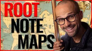 Root note maps for chord progressions ANYWHERE on the neck