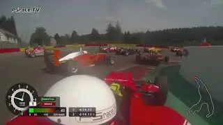 Startcrash R2 at Spa