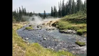 Backpacking Yellowstone National Park / Lonestar Geyser , Bechler River , Shoshone Lake , Mr Bubbles