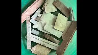 Wet Overnight Random slate bars, cubes, grooves scarping
