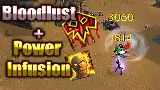 1 Man Army - Power Infusion + Bloodlust = Huge Crit - WoW Classic: Best Moments #6