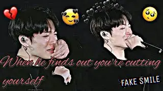 Jungkook x Reader- When he finds out you're harming yourself ~
