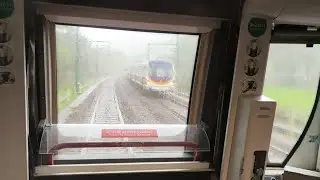 【MTR Disneyland Resort Line】 Metro Cammell EMU (M-Train) ride from Disneyland Resort to Sunny Bay
