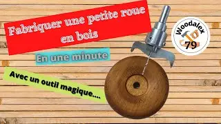 fabriquer une petite roue pour jouet en bois
