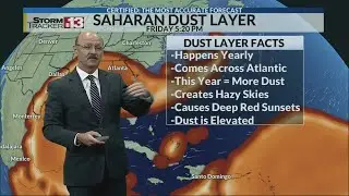 Latest on Saharan Dust as of Friday Night 6-26-2020