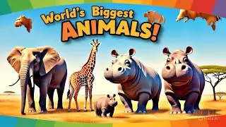 Meet the World's Largest Land Animals! | Giant Creatures for Kids