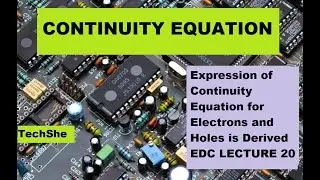 Continuity Equation || EDC20