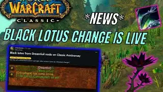 Black Lotus Change IS LIVE - Prices Crashing?! - Fresh Classic WoW