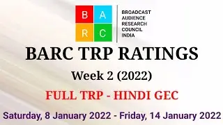BARC TRP Ratings Week 2 (2022) : Full TRP Report