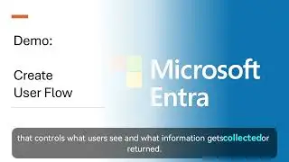 Demo: Create a User flow
