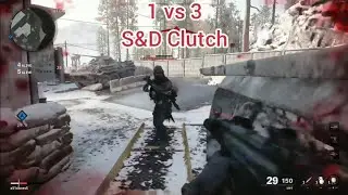 1v3 Search & Destroy Clutch (Black Ops Cold War)