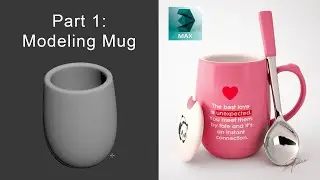 3d Modeling Mug | Part1 | Modeling Mug | 3ds max for Beginner | English