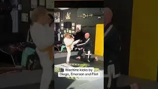 Machine gun kicks by Diego, Emerson and Flint