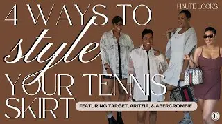 4 WAYS TO STYLE YOUR TENNIS SKIRT!! || Featuring Target, Aritzia, and Abercrombie
