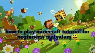 how to play minecraft tutorial for beginners 😀/Minecraft mallu gaming ❤️
