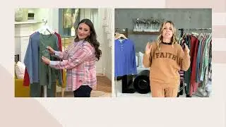 Peace Love World Love is Love Flocked Affirmation Sweatshirt on QVC
