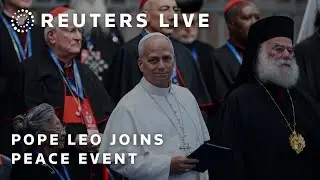 LIVE: Pope Leo joins peace event outside Rome's Colosseum
