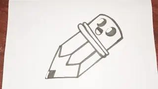 How to draw Pencil .|| tutorial for beginners|| step by step || cute easy drawing.