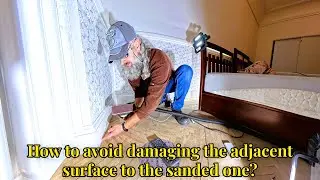 How to avoid damaging the surface adjacent to the sanded surface? Use a softening transition pad.🧽