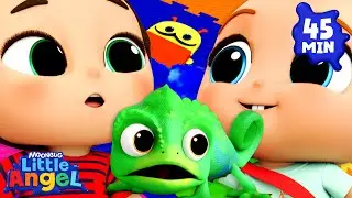 Chameleon Time! Super Cool Pet Song | Little Angel | Songs and Cartoons | Best Videos for Babies