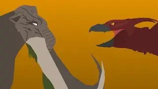 Rodan (2019) VS Behemoth (2019) (Stick Nodes Fight)