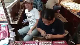 BATU BACAN COKLAT JUMBO BELI RING PERAK 