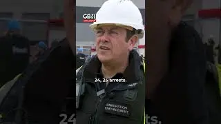 Officers arrest dozens of suspected illegal construction workers