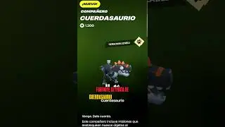 Nuevo Compa&ntilde;ero en la tienda de Fortnite, Cuerdasaurio llego #fortnite #fortniteespanol #black666