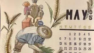 3 minutes calendar drawing-May 2024