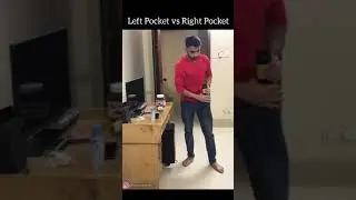 Left Pocket vs right pocket 😂 #rightpocket #funnyshort