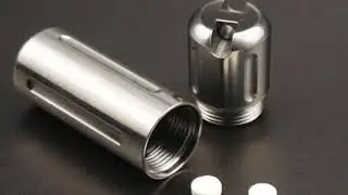 Solid Titanium Pill Case